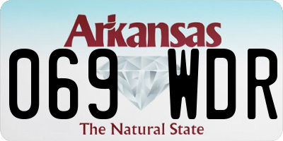 AR license plate 069WDR