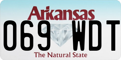 AR license plate 069WDT