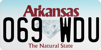 AR license plate 069WDU