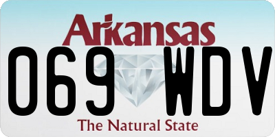 AR license plate 069WDV