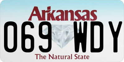 AR license plate 069WDY