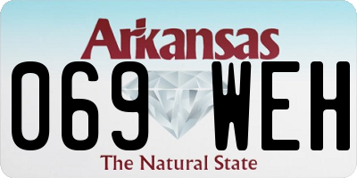 AR license plate 069WEH
