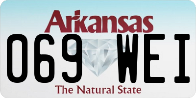AR license plate 069WEI