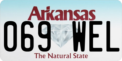 AR license plate 069WEL
