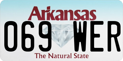 AR license plate 069WER