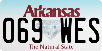 AR license plate 069WES