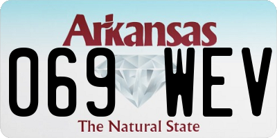 AR license plate 069WEV