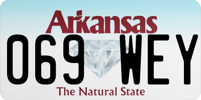 AR license plate 069WEY