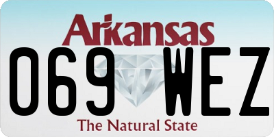 AR license plate 069WEZ