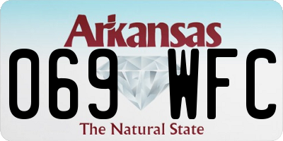 AR license plate 069WFC