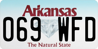 AR license plate 069WFD