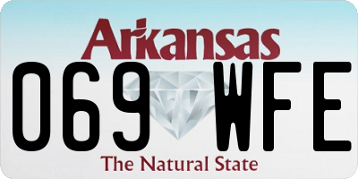 AR license plate 069WFE