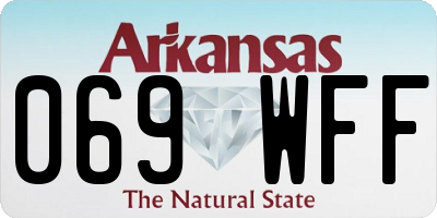 AR license plate 069WFF