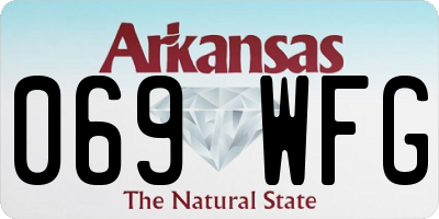 AR license plate 069WFG