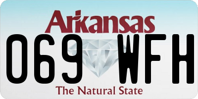 AR license plate 069WFH