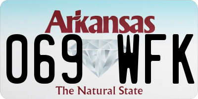 AR license plate 069WFK