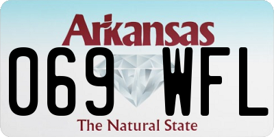 AR license plate 069WFL