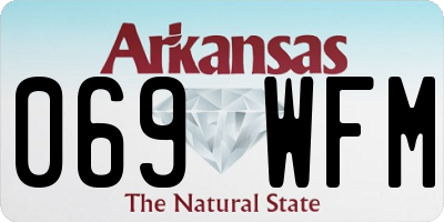 AR license plate 069WFM