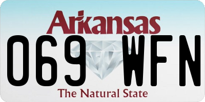AR license plate 069WFN