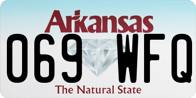 AR license plate 069WFQ