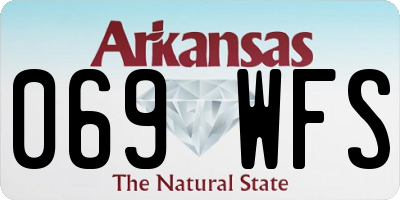 AR license plate 069WFS