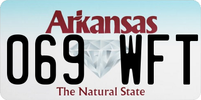 AR license plate 069WFT