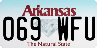 AR license plate 069WFU