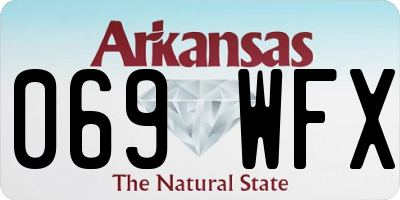 AR license plate 069WFX