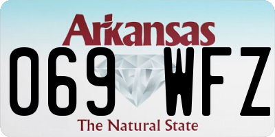 AR license plate 069WFZ