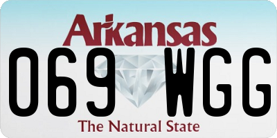 AR license plate 069WGG