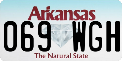 AR license plate 069WGH