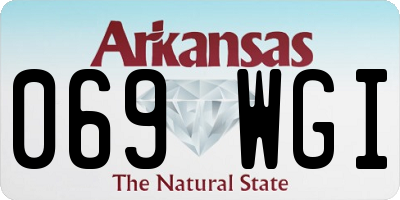 AR license plate 069WGI