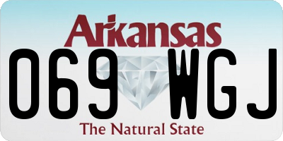 AR license plate 069WGJ
