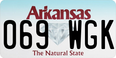 AR license plate 069WGK