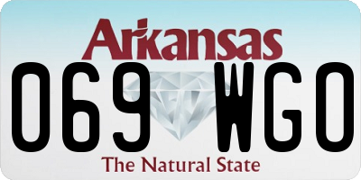 AR license plate 069WGO