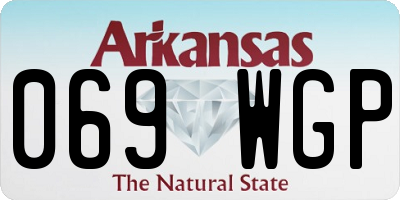AR license plate 069WGP