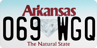 AR license plate 069WGQ