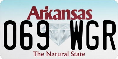 AR license plate 069WGR