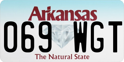 AR license plate 069WGT