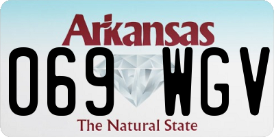 AR license plate 069WGV