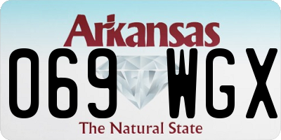 AR license plate 069WGX