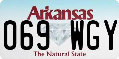 AR license plate 069WGY