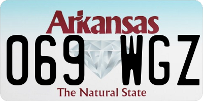 AR license plate 069WGZ