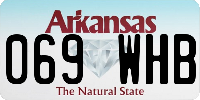 AR license plate 069WHB