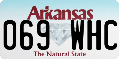 AR license plate 069WHC