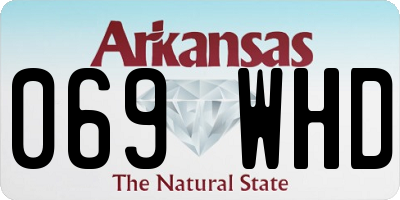 AR license plate 069WHD