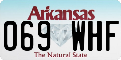 AR license plate 069WHF