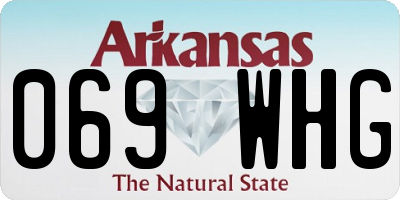 AR license plate 069WHG