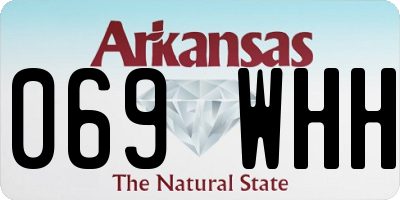 AR license plate 069WHH
