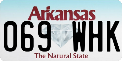 AR license plate 069WHK